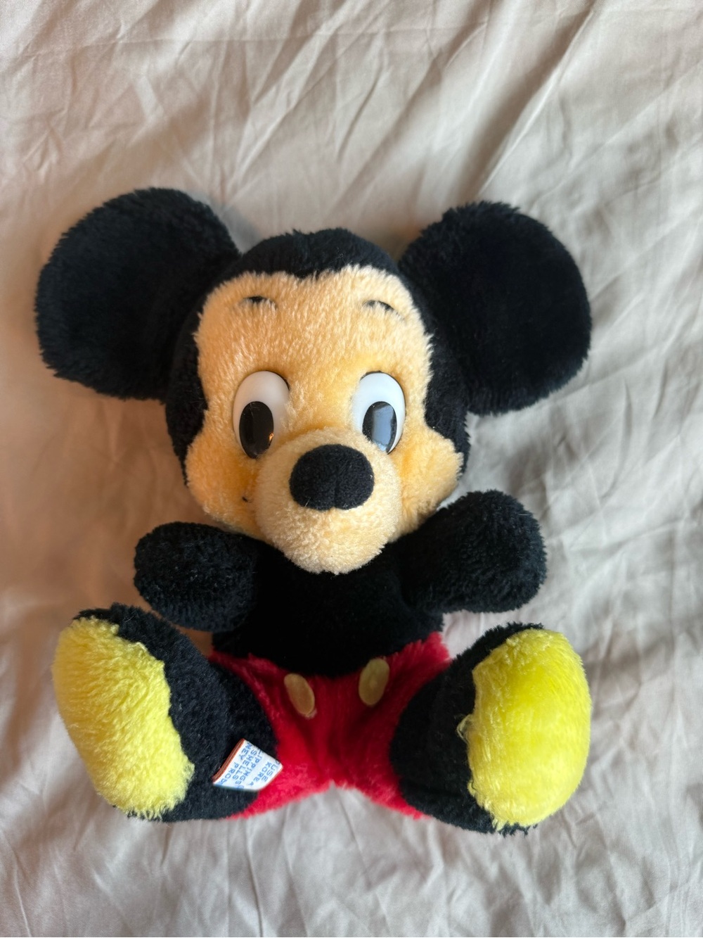 Vintage Plush Mickey Mouse Walt Disney Classic - Black, White, Red